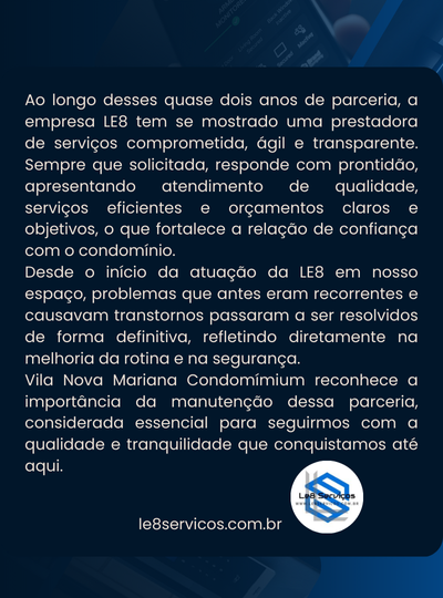 Le8 Servico - Depoimento 1